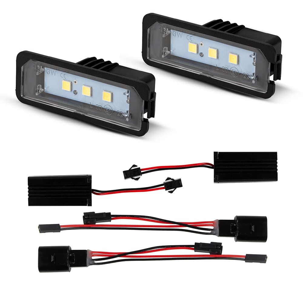 LLCTOOLS LED Kennzeichenbeleuchtung | eingebauter CAN-Bus-Widerstand | kompatibel mit diversen V-W Modellen | Zubehör | Tuning | Effizient/geringer Stromverbrauch | leichte Installation LLCTOOLS LED Kennzeichenbeleuchtung | eingebauter CAN-Bus-Widerstand | kompatibel mit diversen V-W Modellen | Zubehör | Tuning | Effizient/geringer Stromverbrauch | leichte Installation von LLCTOOLS