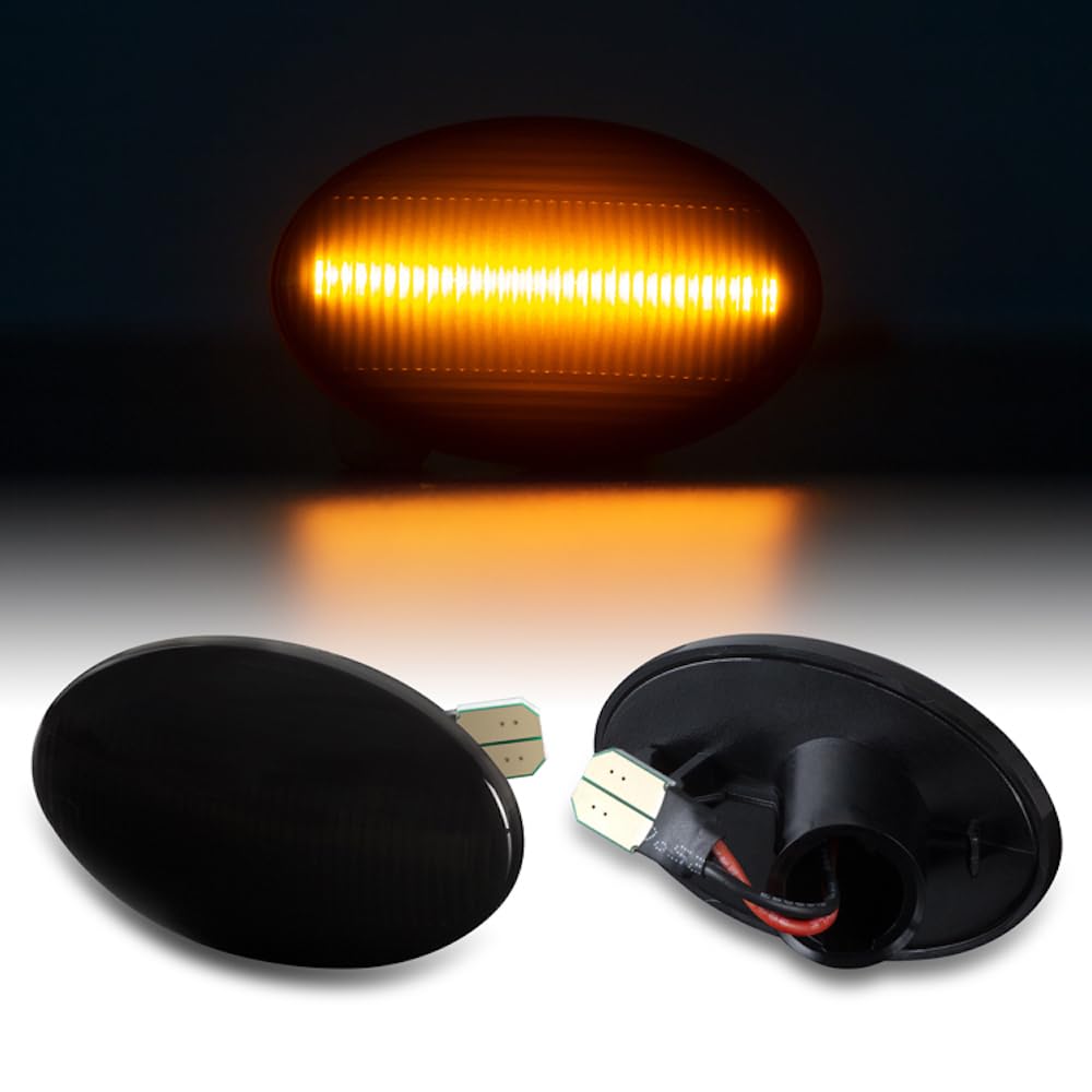 LLCTOOLS LED SEITENBLINKER Smoke passend für ASTRA F CORSA B + C TIGRA Meriva A von LLCTOOLS