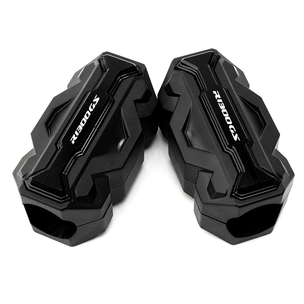 LLIDFONK Für BMW R1300GS ADVENTURE R 1300GS R 1300 GS ADV 2023-2025 Motorrad Zubehör Motorschutzbügel Stoßfänger Sturzprotektor Blöcke R1300GS ADV Dekorativer Stoßfänger (Schwarz) von LLIDFONK