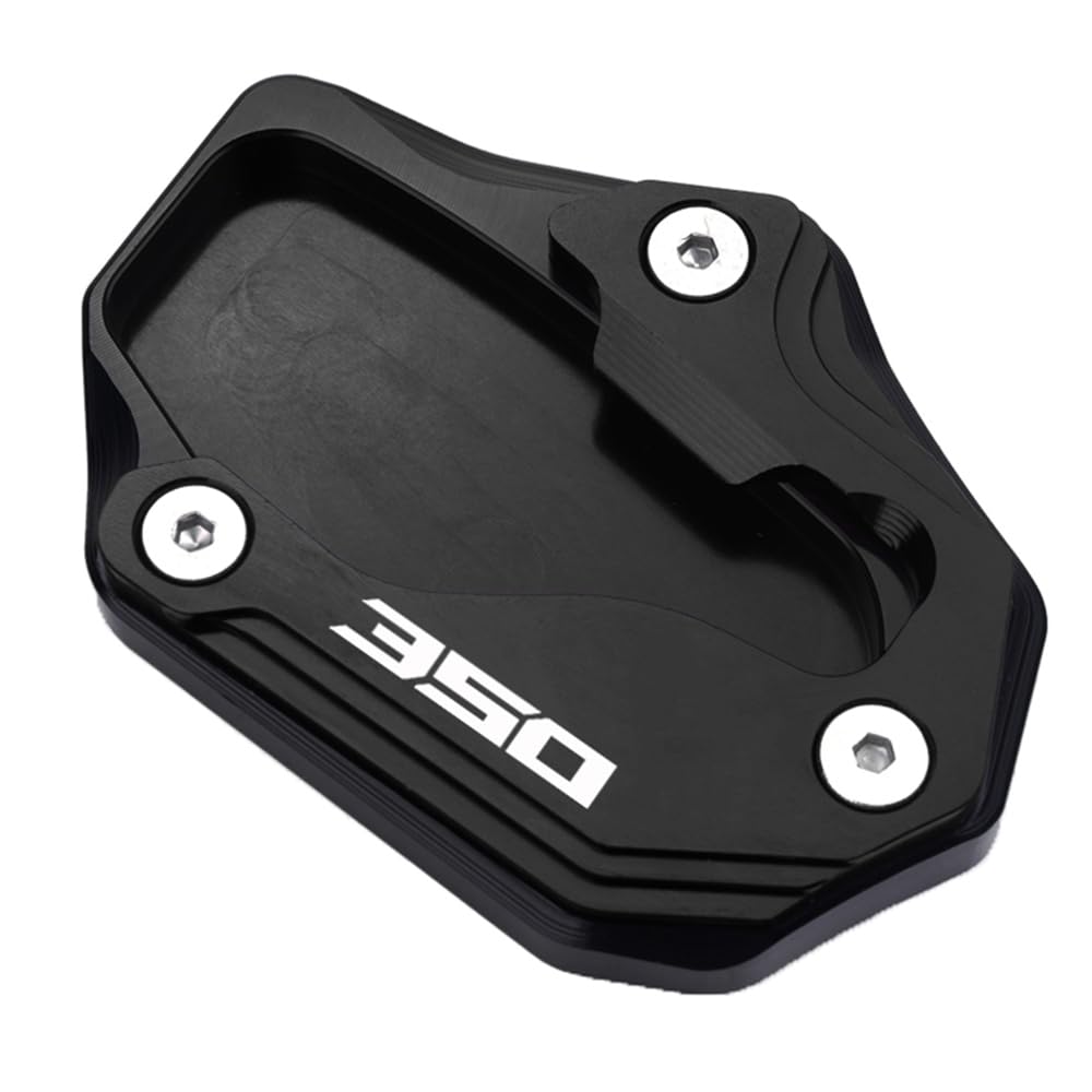 LLIDFONK Für Honda ADV350 Forza 350 NSS350 NSS 350 Aluminium Motorrad Zubehör Ständer Fuß Seitenständer Vergrößertes Pad Stützpad (Schwarz) von LLIDFONK