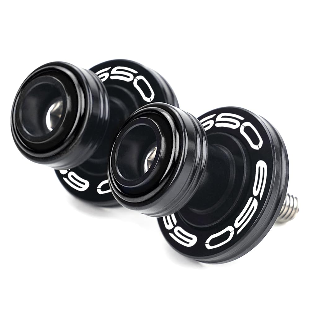 LLIDFONK Für Kawasaki Z650 Z 650 RS Ninja650 ninja650 2017-2025 VERSYS650 2015-2025 Aluminium 8mm Motorrad Zubehör Schwinge Spulen Slider Stand Schrauben (Schwarz) von LLIDFONK
