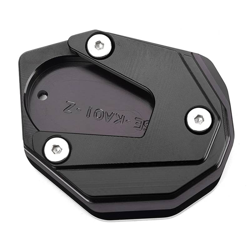 LLIDFONK Für Kawasaki Z900 Z650 RS Z1000 SX Z800 Ninja 650 300 1000SX Ninja ZX6R ZX10R ER6F ER6N Aluminium Motorrad Zubehör Seitenständer Fuß Ständer Verlängerungspad Stützplatte (Schwarz) von LLIDFONK