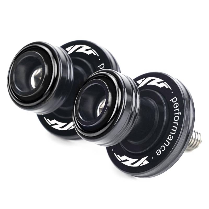 LLIDFONK Für Yamaha YZF R1/S/M R3 R6 R7 R9 R25 R125 YZFR1 YZFR3 YZFR6 YZFR7 YZFR9 Aluminium 6mm Motorrad Zubehör Schwinge Spulen Schieberegler Ständer Schrauben (Schwarz) von LLIDFONK