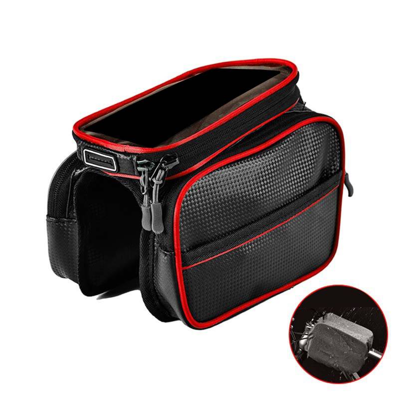 LLINthy Fahrradtasche mit großem Fassungsvermögen, Vorderrohr, Fahrradhalterung, Lenkertasche mit Touchscreens von LLINthy
