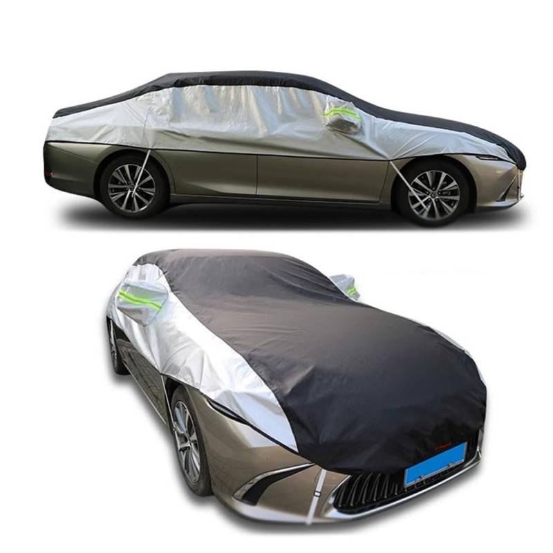 Halbgarage für MG MGF Convertible(1995-2002),Auto-Windschutzscheibenabdeckung wasserdicht & atmungsaktiv–UV,Staub,Wind und Regenschutz–Mit verstellbaren Haltegurten–Outdoor-taugliche Plane von LLJPJXB