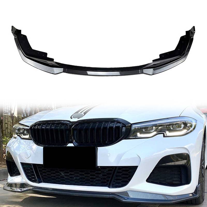 Frontspoiler Kompatibel mit B-MW 3 Series G20 M-Pack 320i 330i 2019-2022 Frontlippe Frontspoiler Lippe 3-in-1 Frontspoiler Autoantikollisionsschutz Frontspoiler Protector von LLKLKL