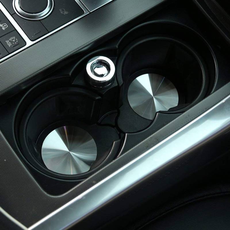LLKUANG Edelstahl Becherhalter Abdeckung Matte Trim für Land Rover Range Rover Sport Vogue Discovery Sport 4 LR5 von LLKUANG