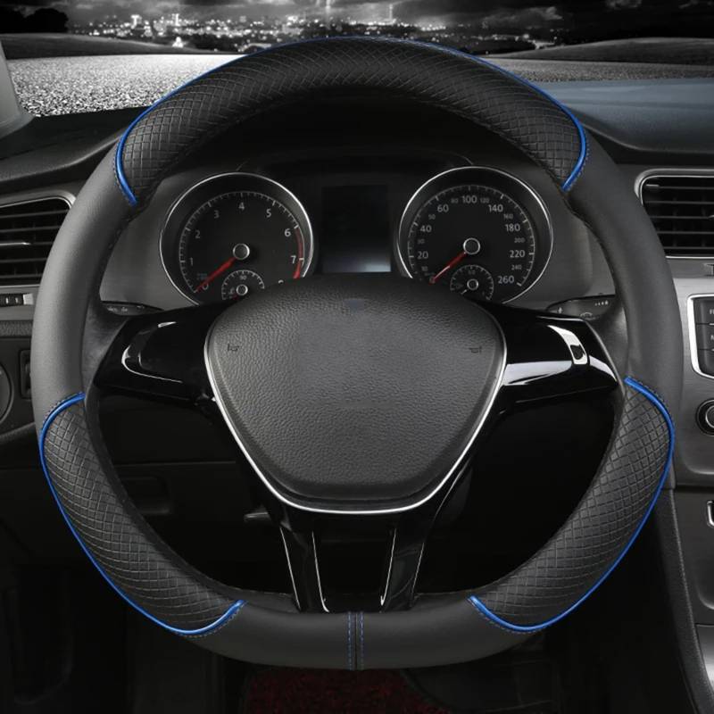 Auto Lenkradbezug,Für Haval F7 F7X 2019 2020 2021 2022 Geely Gs 2017-2022 Tugella 2020 2021,Anti Rutsch Atmungsaktiv Lenkradabdeckung Lenkradschoner Dekozubehör,B-Blue-Type D von LLL6zzzK