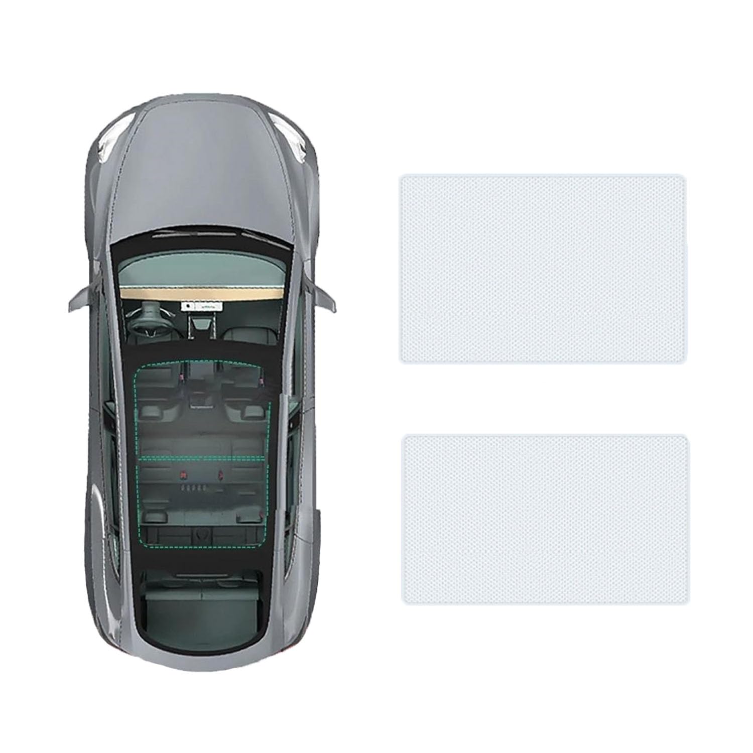 Auto-Schiebedach-Beschattung Für VW 2024 ID.UNYX and The Public,Auto Schiebedach Sonnenschutz Dach Wärme Isolierung Beschattung Innen Auto Zubehör,A-Gray White Regular Style Auto-Schiebedach-Beschattung Für VW 2024 ID.UNYX and The Public,Auto Schiebedach Sonnenschutz Dach Wärme Isolierung Beschattung Innen Auto Zubehör,A-Gray White Regular Style von LLL6zzzK