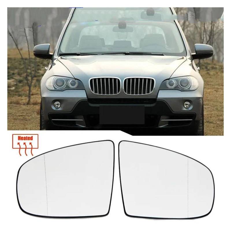 LLLyyyJ für BMW X5 E70 2007-2013 X6 E71 E72 2008-2014 Autotür Rückspiegel Auto Außenspiegel Glas.,C-1 Pair von LLLyyyJ