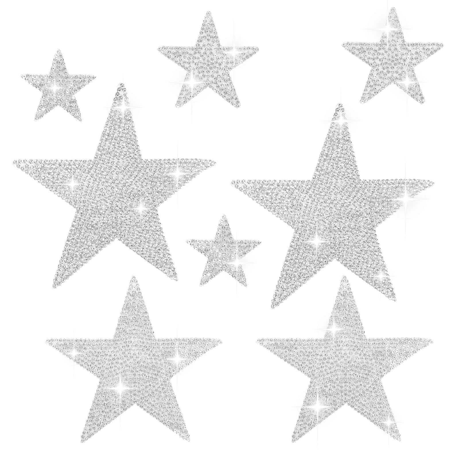 8 Stück Aufkleber Glitzer Strass Autoaufkleber, Sterne zum Aufbügeln Silber Autohaube, Bling Star Applikation Stern Aufbügelbilder Strass, Sterne Aufbügeln Für Autos Fenster, Geländewagen, Auto 8 Stück Aufkleber Glitzer Strass Autoaufkleber, Sterne zum Aufbügeln Silber Autohaube, Bling Star Applikation Stern Aufbügelbilder Strass, Sterne Aufbügeln Für Autos Fenster, Geländewagen, Auto von LLOUSSAK