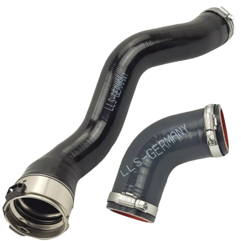 LLS-GERMANY 2x Turboschlauch Ladeluftschlauch kompatibel mit Nissan Qashqai 1.3 DiG-T 144600442R 1446000Q2L von LLS-GERMANY