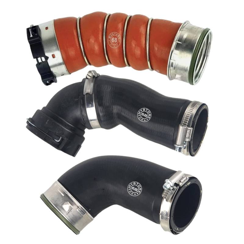 Ladeluftschlauch Turboschlauch Kompatibel mit BMW 3er E90 E91 E92 335d 286 PS SET von LLS