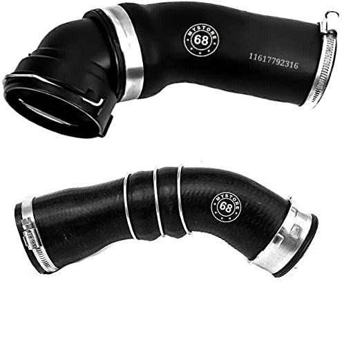 Turboschlauch Ladeluftschlauch Kompatibel mit B M W E87 1er 118d 122PS 120d 163PS 11617810308 von LLS