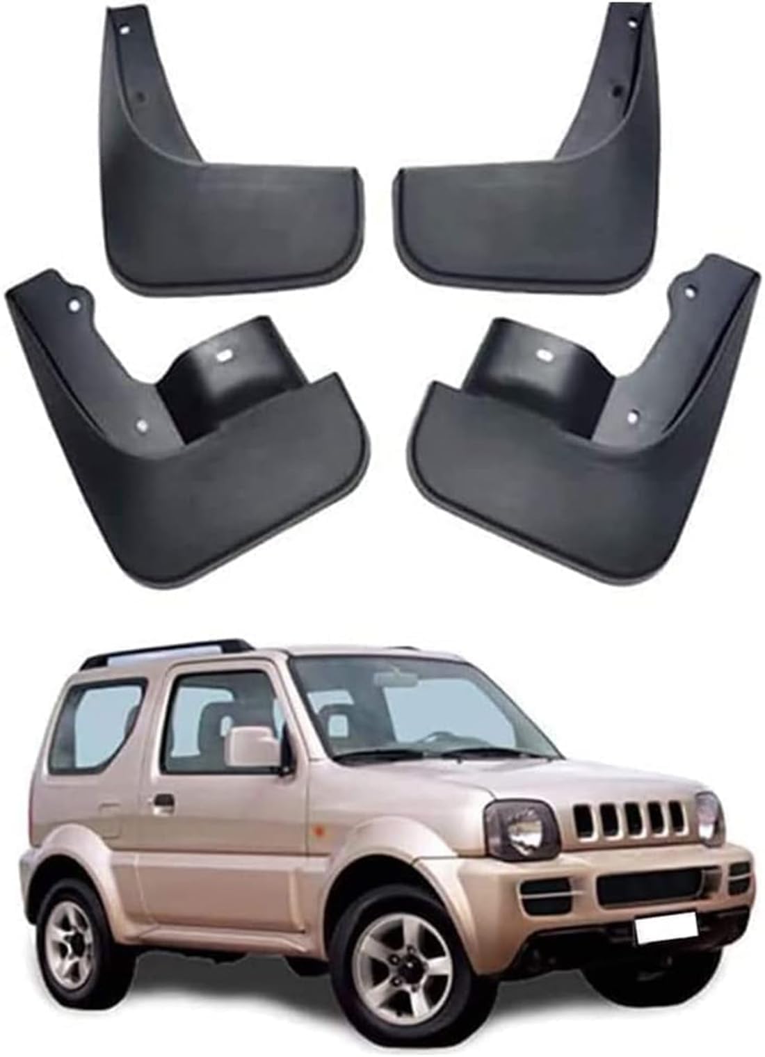 4 Stück Auto Schmutzfänger für Suzuki Jimny 2005-2018,Mud Flaps Auto Vorne und Hinten Schmutzfänger Kratzfest Spritzschutz Kotflügel Styling Zubehör von LLTSNT