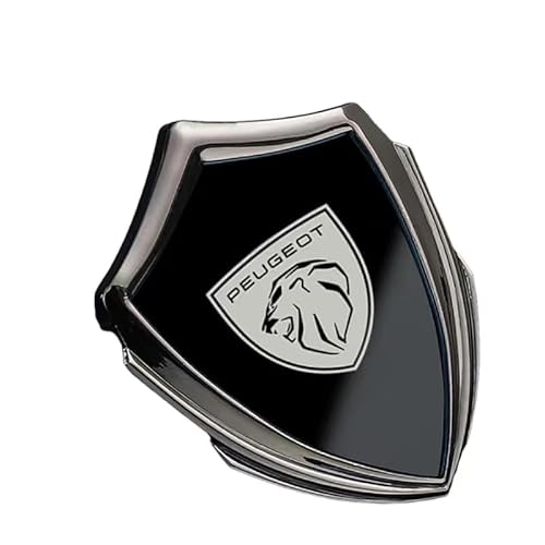 LLTSNT Auto Logo Emblem Badge für Peugeot RCZ,Frontklappe Kofferraum Heckklappen Logo Aufkleber Selbstklebend Karosserie Styling Anbauteile Zubehör,A von LLTSNT