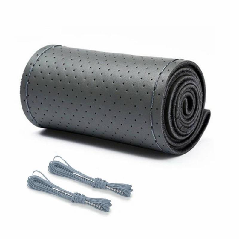 Auto Lenkradbezug 18 ”Auto Lenkrad Abdeckung 45cm Auto Zubehör Innen Lenkrad Abdeckung(Grey) von LLYIXUAI