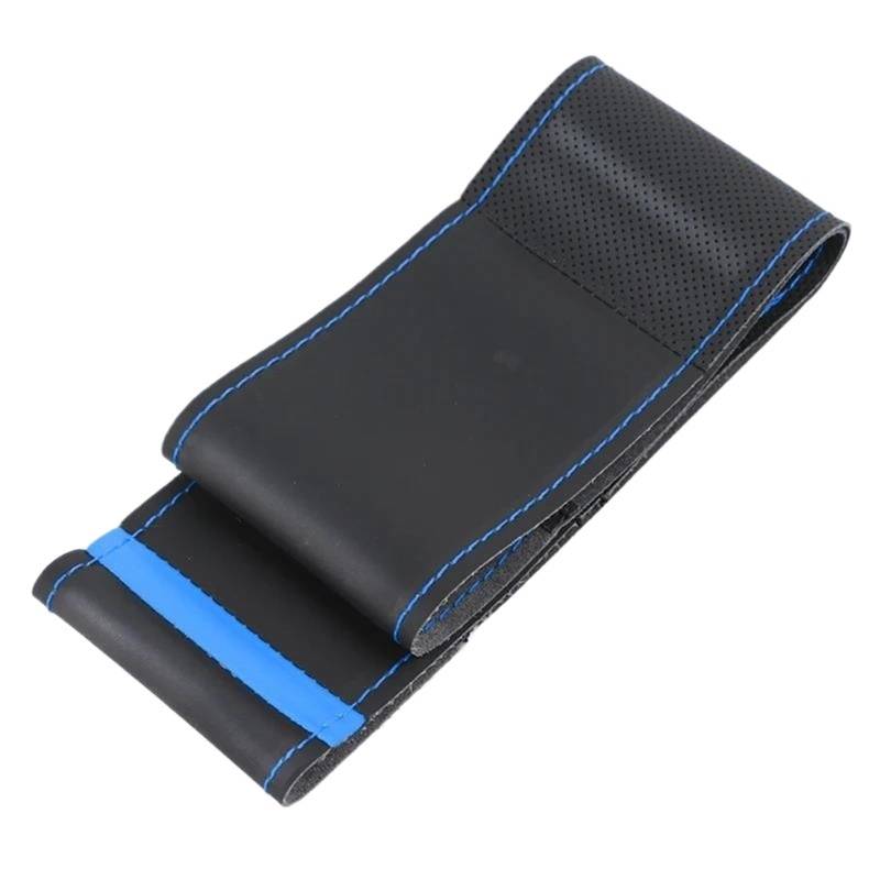 Auto Lenkradbezug 38cm Auto Lenkrad Abdeckung Auto Zubehör Für Lenkrad Schutz(Blue Thread) von LLYIXUAI