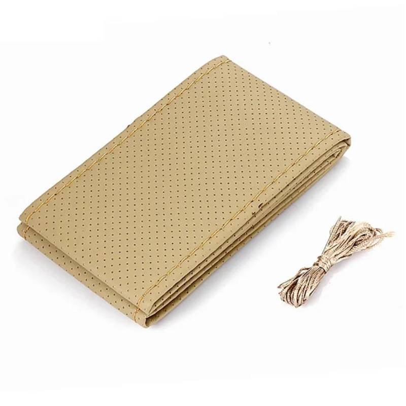 Auto Lenkradbezug Auto Lenkrad Abdeckung Lenkrad Schutz Auto Zubehör(Beige) von LLYIXUAI