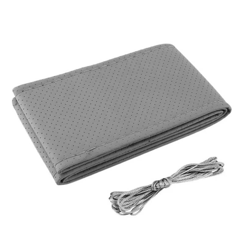 Auto Lenkradbezug Auto Lenkrad Abdeckung Lenkrad Schutz Auto Zubehör(Grey Gray) von LLYIXUAI