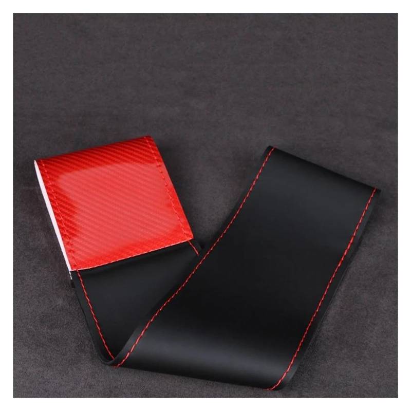 Auto Lenkradbezug Carbon Fiber Auto Lenkrad Abdeckung Auto Zubehör(Red) von LLYIXUAI