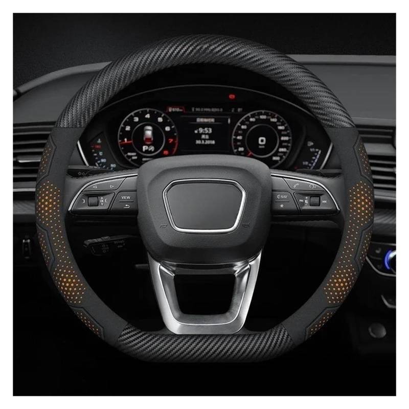 Auto Lenkradbezug Für ABT A1 A2 A3 A4 A5 A6 A7 A8 Für Q2 Q3 Q4 Q5 Q7 Q8 RS3 RS4 RS5 RS6 S3 S4 S5 S6 TT Auto Lenkradabdeckung(D Carbon Styles A) von LLYIXUAI