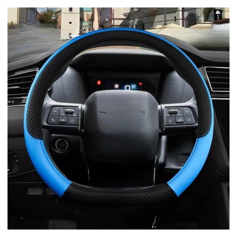 Auto Lenkradbezug Für Citroen Für C4 2021 2022 2023 Auto Lenkrad Abdeckung Auto Zubehör(Blue) von LLYIXUAI
