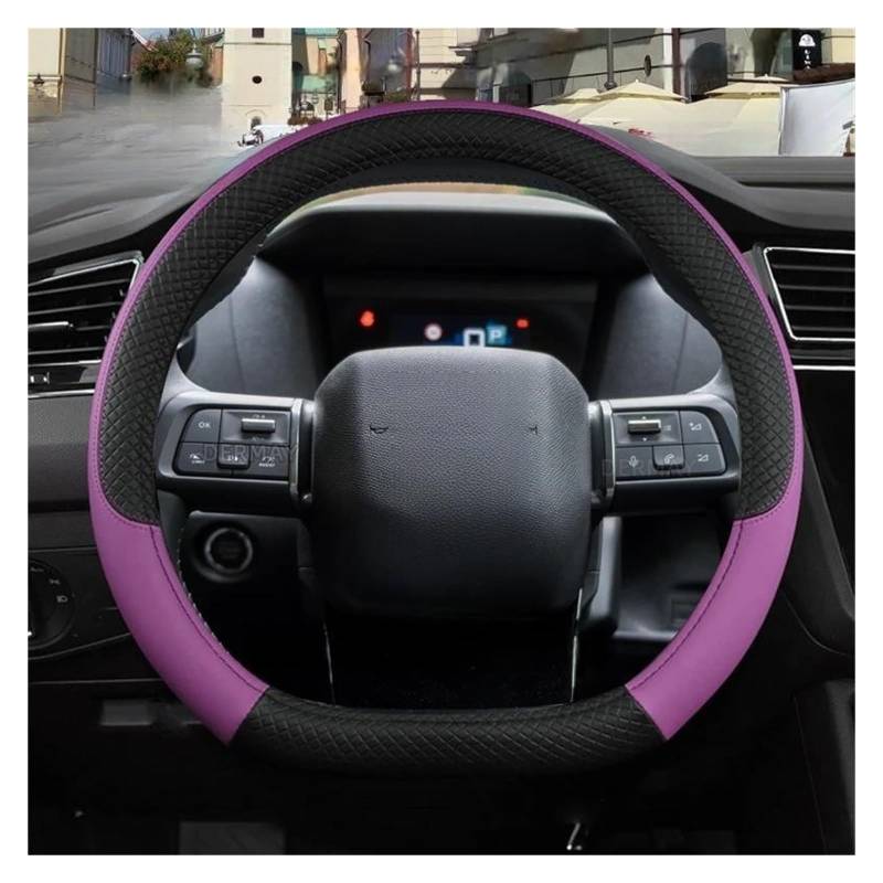 Auto Lenkradbezug Für Citroen Für C4 2021 2022 2023 Auto Lenkrad Abdeckung Auto Zubehör(Styles A) von LLYIXUAI