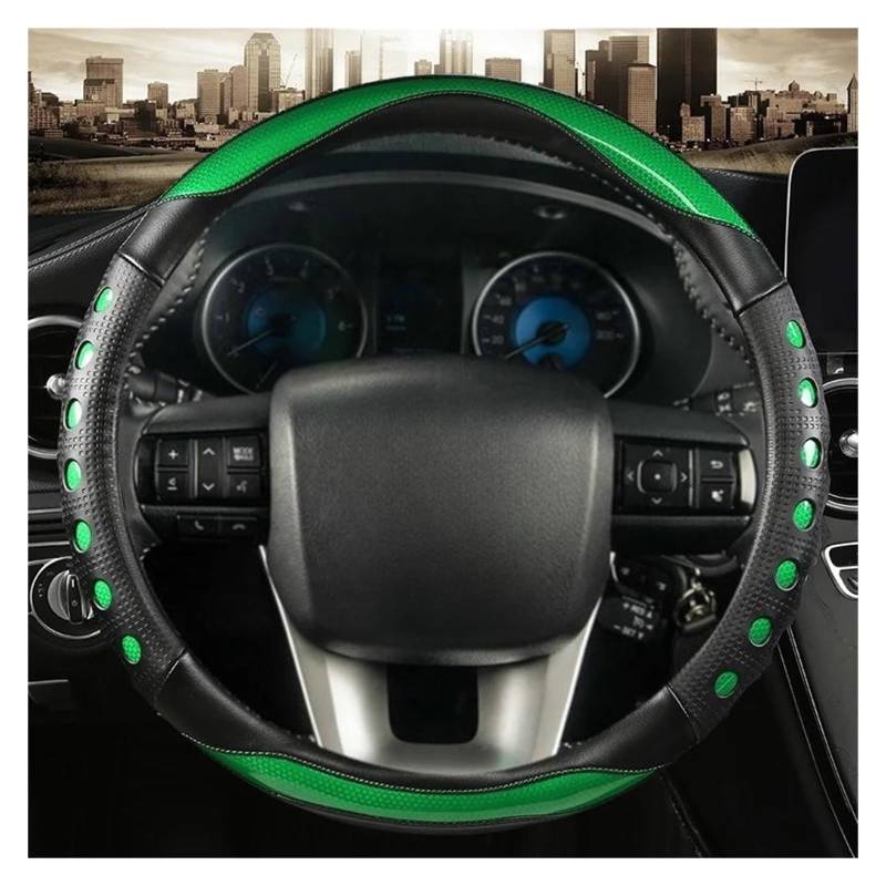 Auto Lenkradbezug Für Fortuner 2016-2019 2021 Für Hilux 2015-2019 2020 2022 Autolenkradabdeckung(Green) von LLYIXUAI