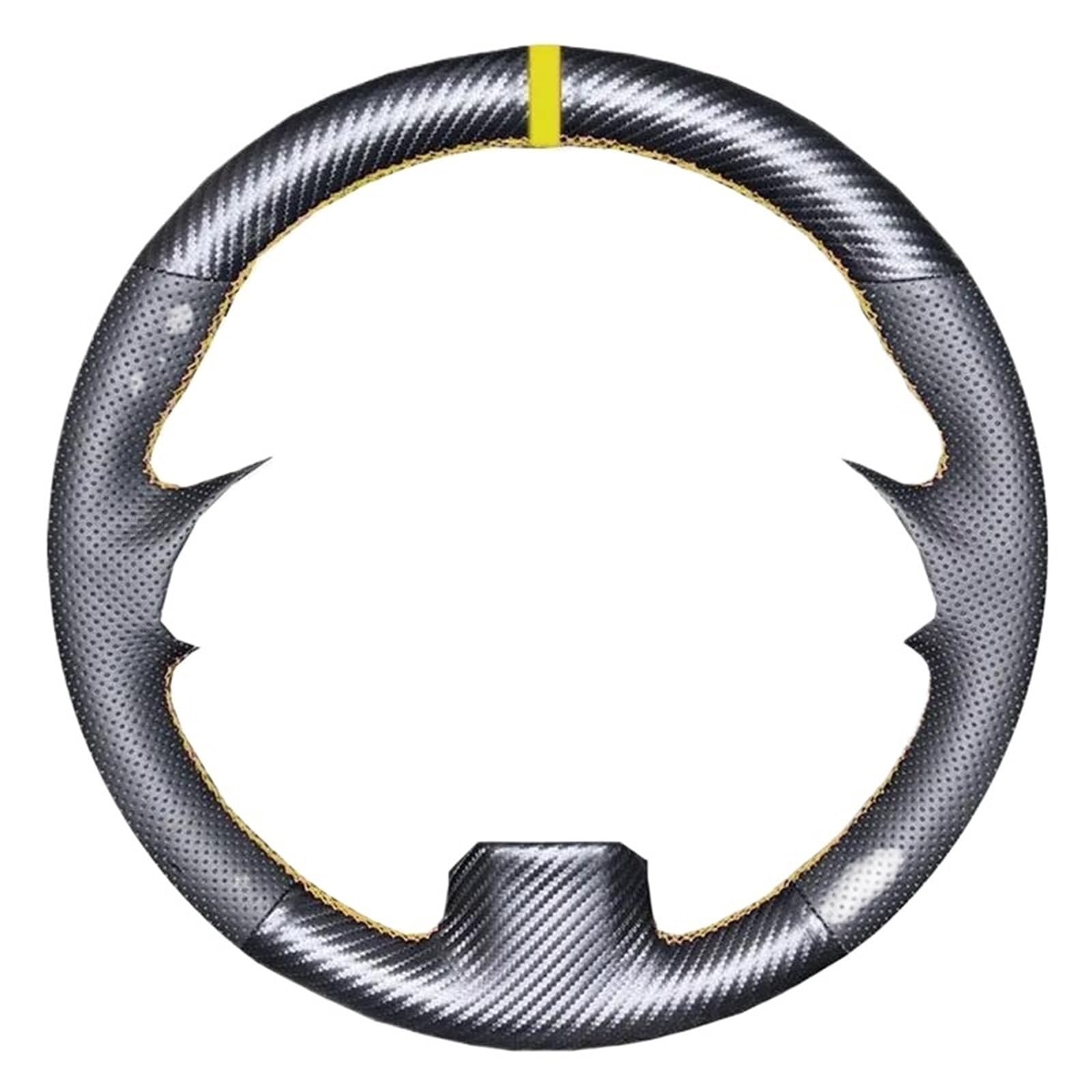 Auto Lenkradbezug Für Lexus Für IS250 IS250C IS300 IS300C IS350 IS350C F Für Sport Auto Lenkrad Abdeckung(Carbon Yellow Thread) von LLYIXUAI