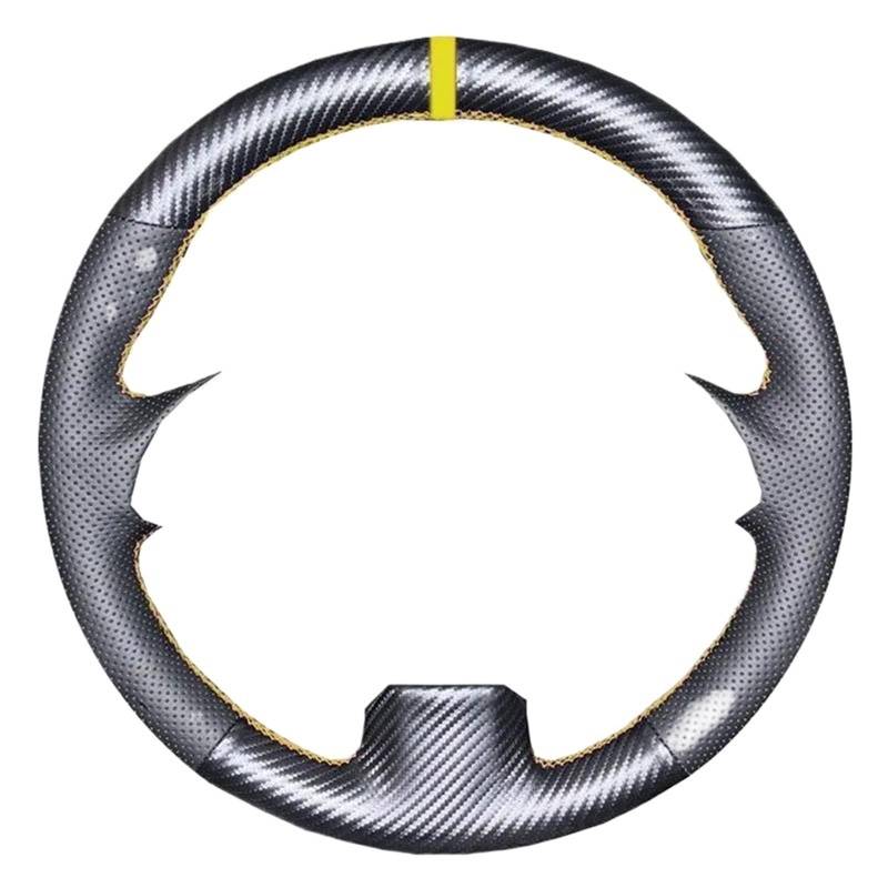 Auto Lenkradbezug Für Lexus Für IS250 IS250C IS300 IS300C IS350 IS350C F Für Sport Auto Lenkrad Abdeckung(Carbon Yellow Thread) von LLYIXUAI