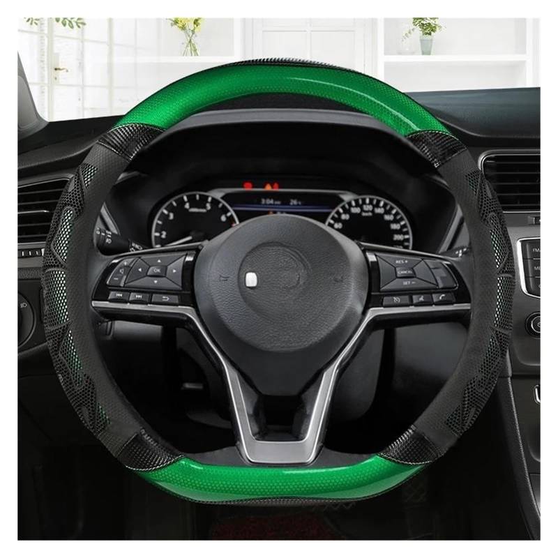 Auto Lenkradbezug Für Qashqai J11 Für X-Trail T32 2015-2017 2018 Auto Lenkrad Abdeckung D Form(Green) von LLYIXUAI