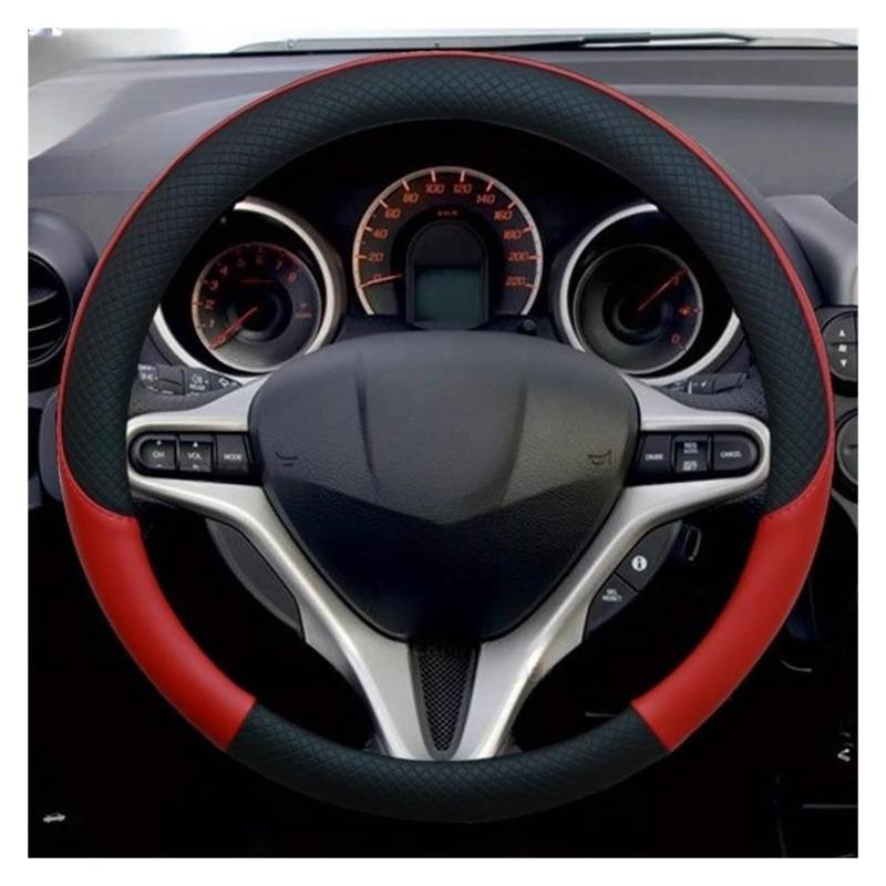 Auto Lenkradbezug Für Stream Für RN6 RN7 RN8 RN9 2000-2015 Autolenkradabdeckung Autozubehör(Red) von LLYIXUAI