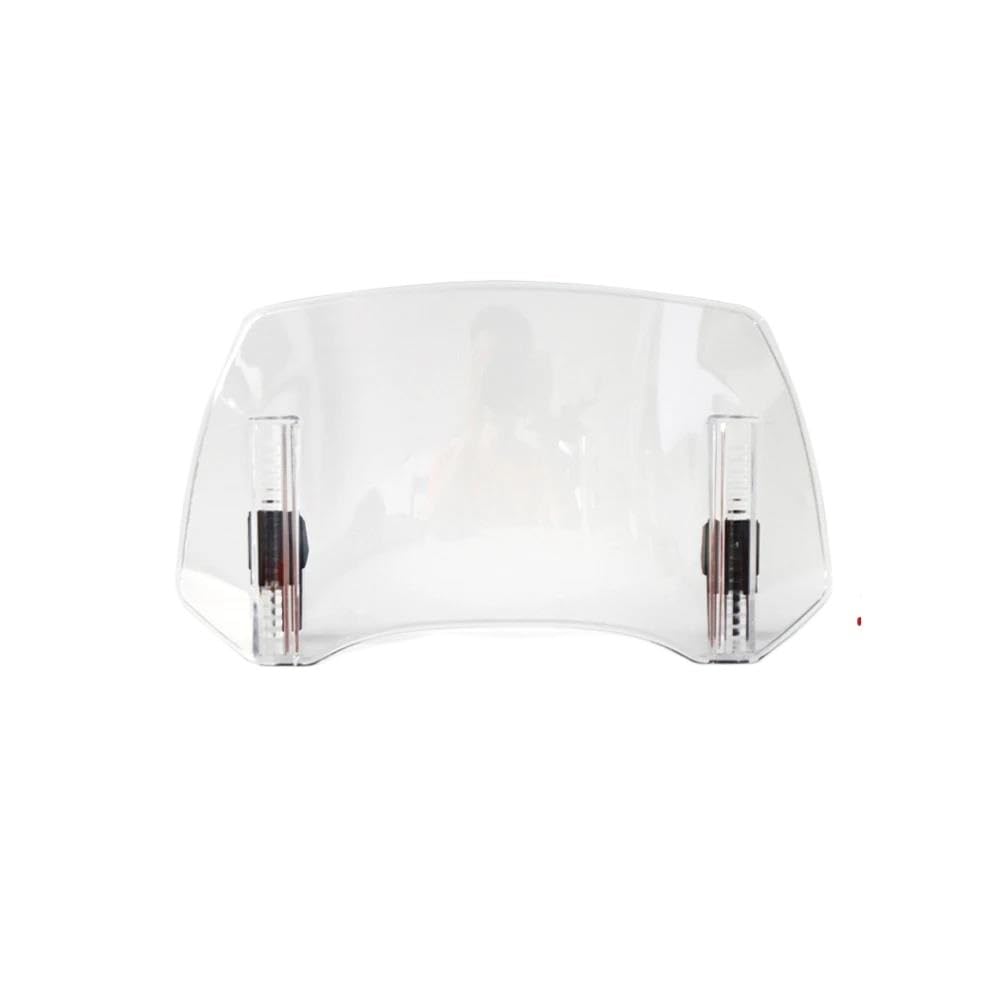 LLYIXUAI Motorrad Windabweiser Für CB500X Motorrad-Windschutzscheibenverlängerung Verstellbarer Spoiler Für Anklemmen An Den Windschutzscheibenabweiser(B Transparent) von LLYIXUAI