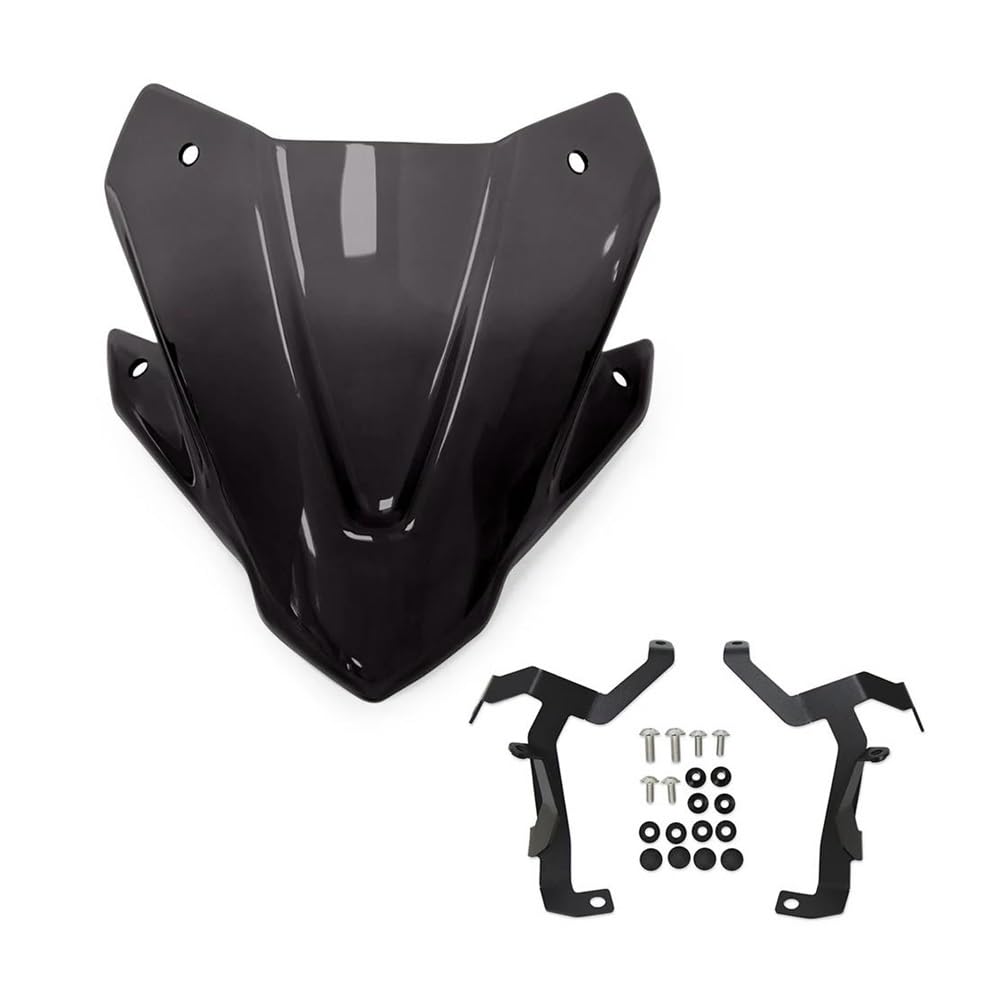 LLYIXUAI Motorrad Windabweiser Für CB750 Für Hornet 2023 2024 Motorrad Zubehör Windschutzscheibe Verlängerung Spoiler Deflektor Windschutzscheibe(Black) von LLYIXUAI