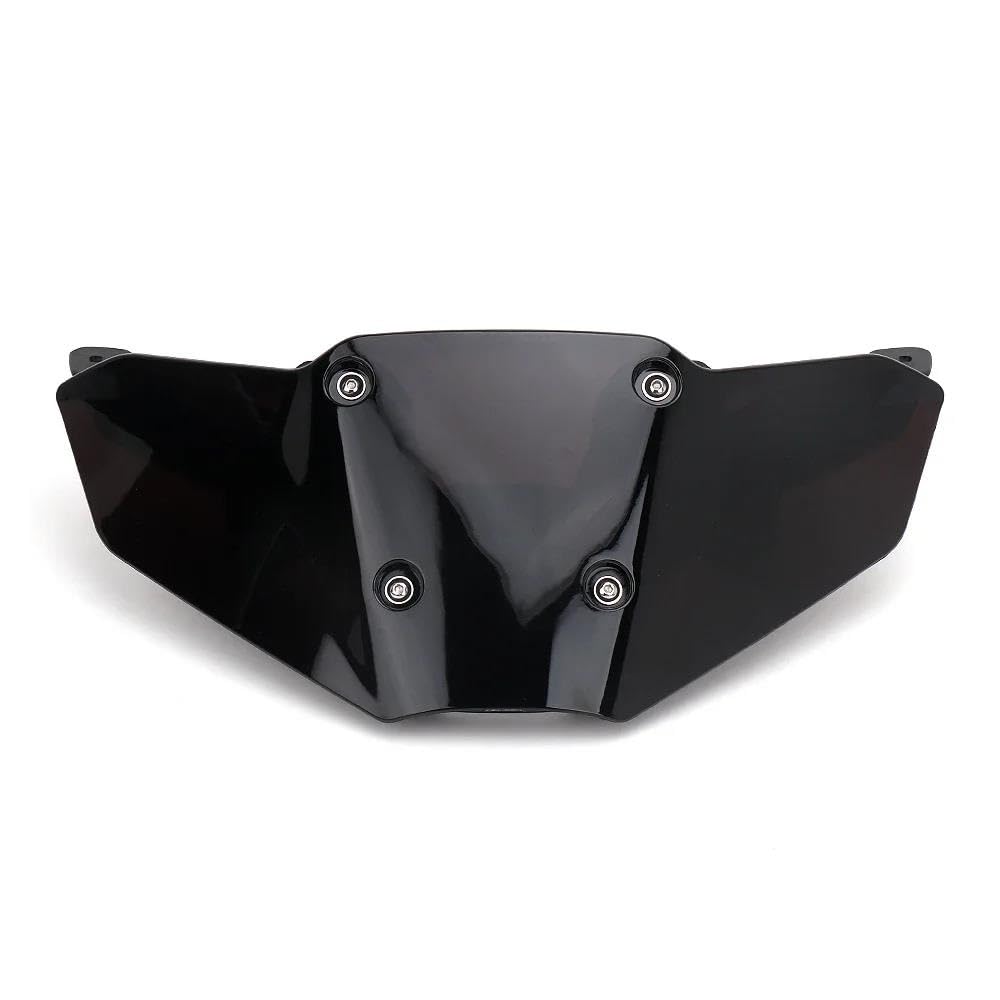 LLYIXUAI Motorrad Windabweiser Für MT-09 2024 Windschutzscheibe Halterung Motorrad Zubehör Windschutzscheibe Kit Motorrad Windschutzscheibe Verlängerung(Black) von LLYIXUAI