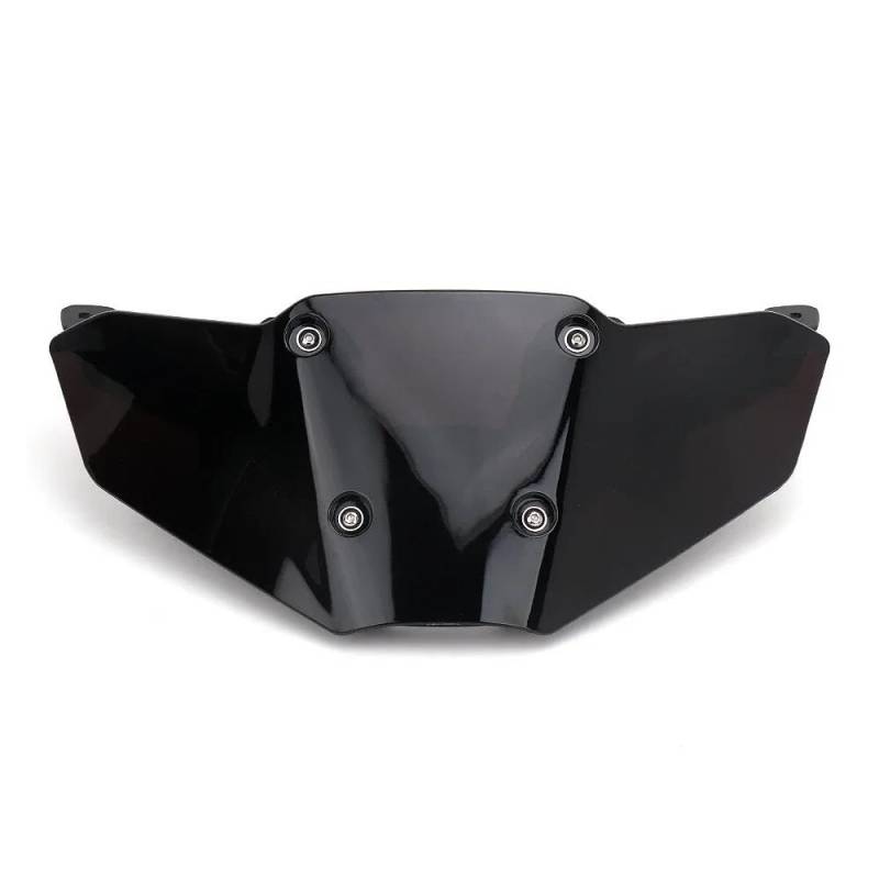LLYIXUAI Motorrad Windabweiser Für MT-09 2024 Windschutzscheibe Halterung Motorrad Zubehör Windschutzscheibe Kit Motorrad Windschutzscheibe Verlängerung(Black) von LLYIXUAI