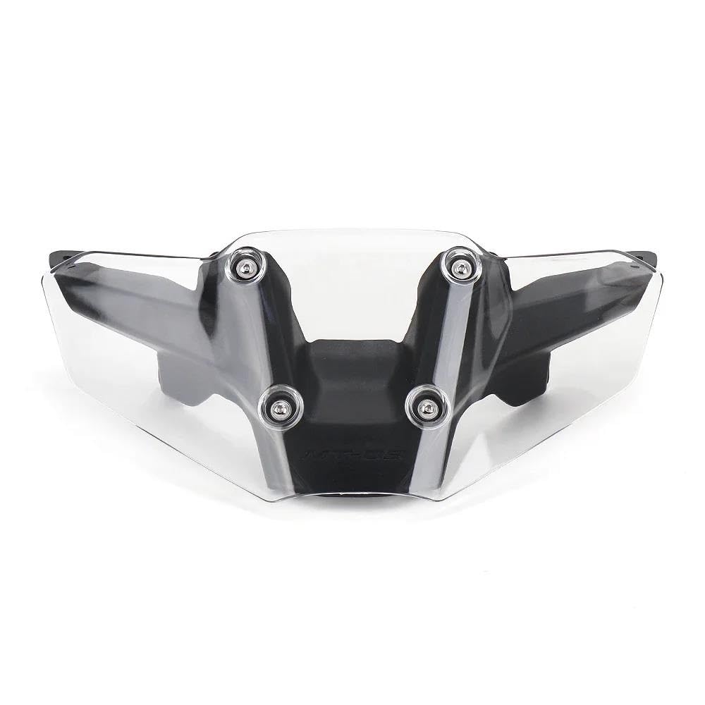 LLYIXUAI Motorrad Windabweiser Für MT-09 2024 Windschutzscheibe Halterung Motorrad Zubehör Windschutzscheibe Kit Motorrad Windschutzscheibe Verlängerung(Transparent) von LLYIXUAI
