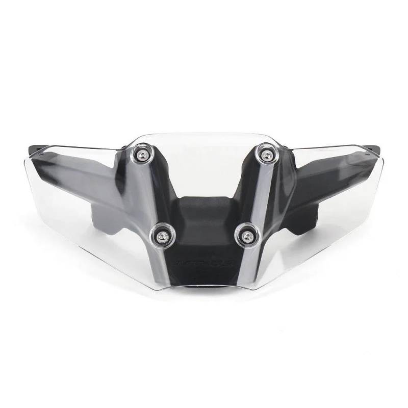 LLYIXUAI Motorrad Windabweiser Für MT-09 2024 Windschutzscheibe Halterung Motorrad Zubehör Windschutzscheibe Kit Motorrad Windschutzscheibe Verlängerung(Transparent) von LLYIXUAI
