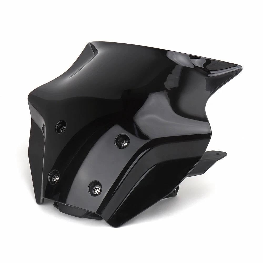 LLYIXUAI Motorrad Windabweiser Für MT09 2024 Windabweiser Windschutzscheibenhalterung Windschutzscheibenschutz Motorradzubehör(Black Set) von LLYIXUAI