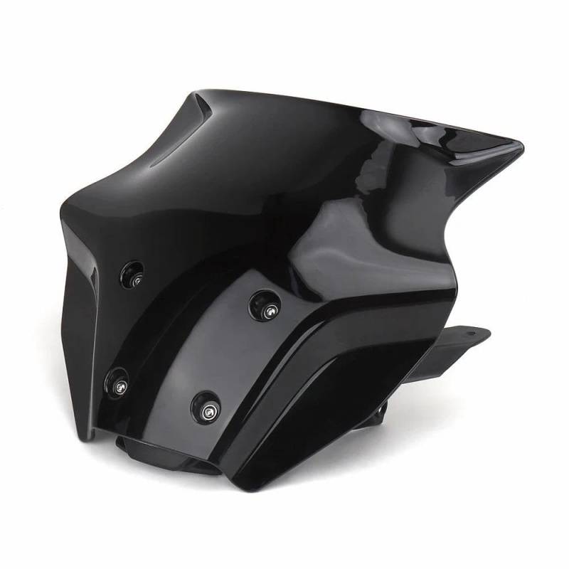 LLYIXUAI Motorrad Windabweiser Für MT09 2024 Windabweiser Windschutzscheibenhalterung Windschutzscheibenschutz Motorradzubehör(Black Set) von LLYIXUAI