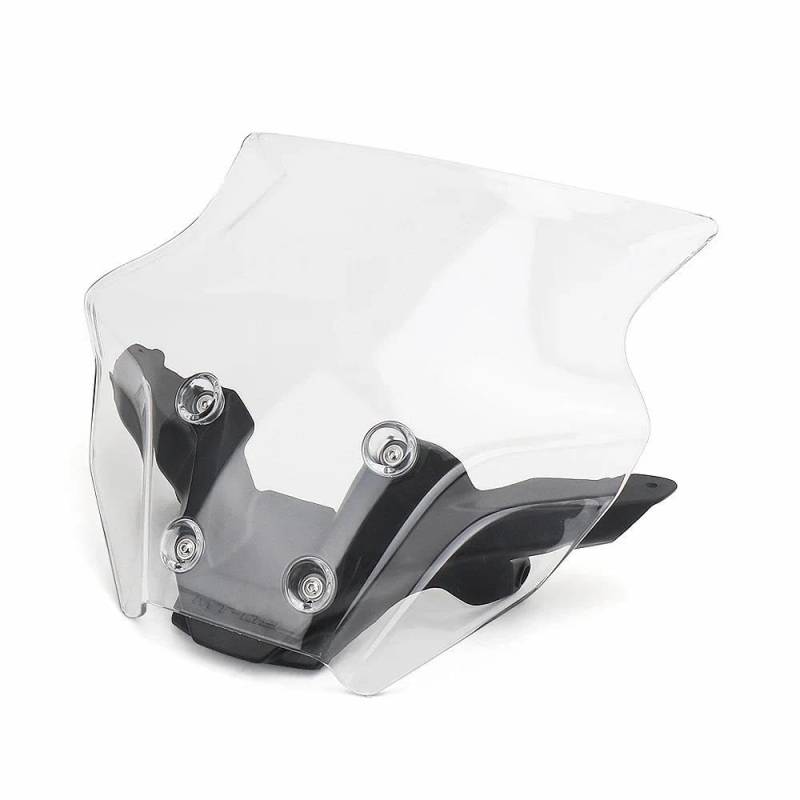 LLYIXUAI Motorrad Windabweiser Für MT09 2024 Windabweiser Windschutzscheibenhalterung Windschutzscheibenschutz Motorradzubehör(Transparent Set) von LLYIXUAI