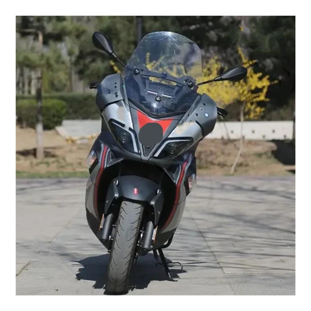 LLYIXUAI Motorrad Windabweiser Für SRMAX 250 Für SRMAX 300 Windschutzscheibe Windschutz Windabweiser Motorrad Windschutzscheibe(Transparent) von LLYIXUAI