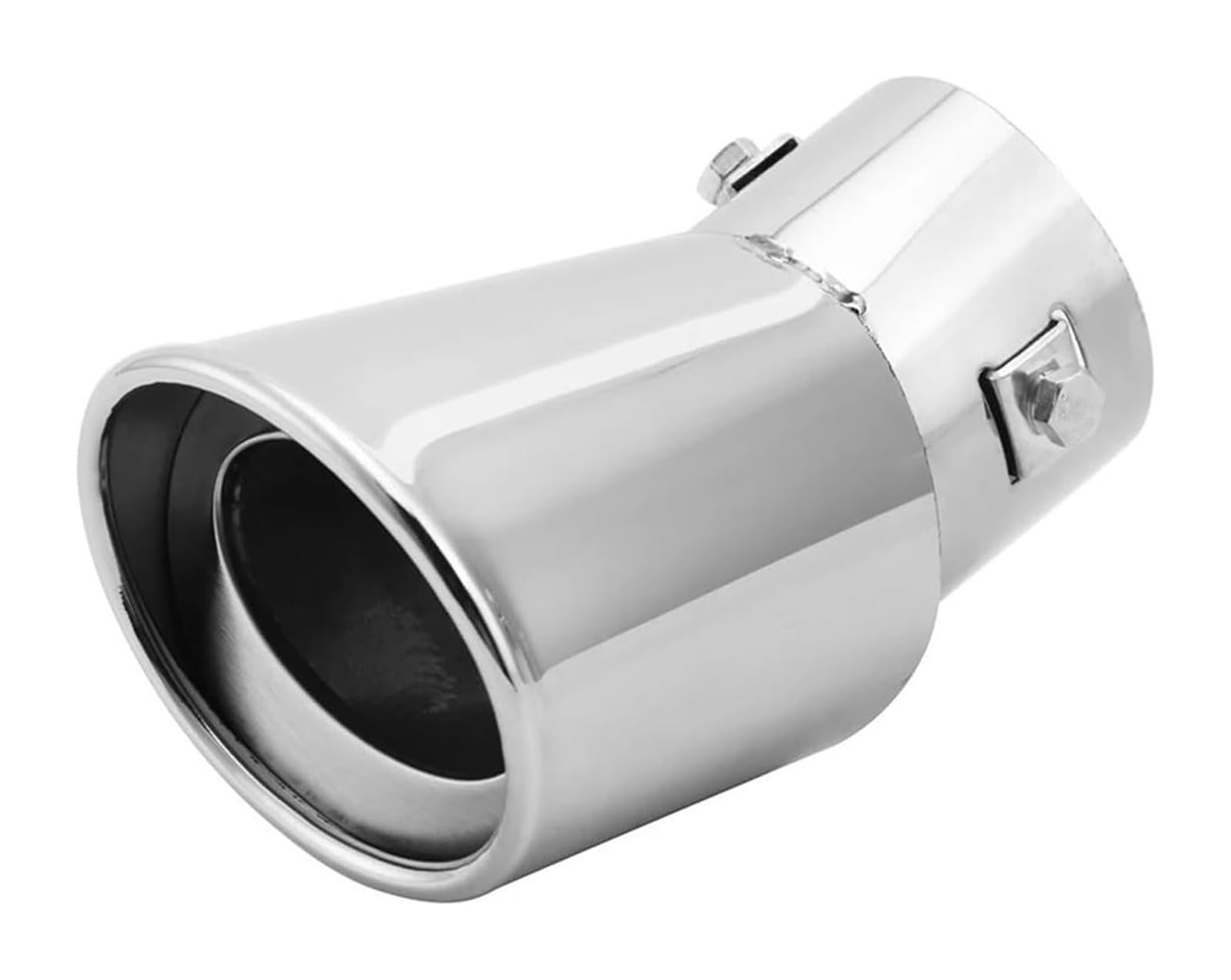 Auto-Auspuffrohr Für T&oyota Für Yaris 2004-2021 Edelstahl Auto Hinten Auspuffrohr Schwanz Schalldämpfer Spitze Auto Auspuffrohr Schwanz Kehle(Chrom) von LMHGMUBVR