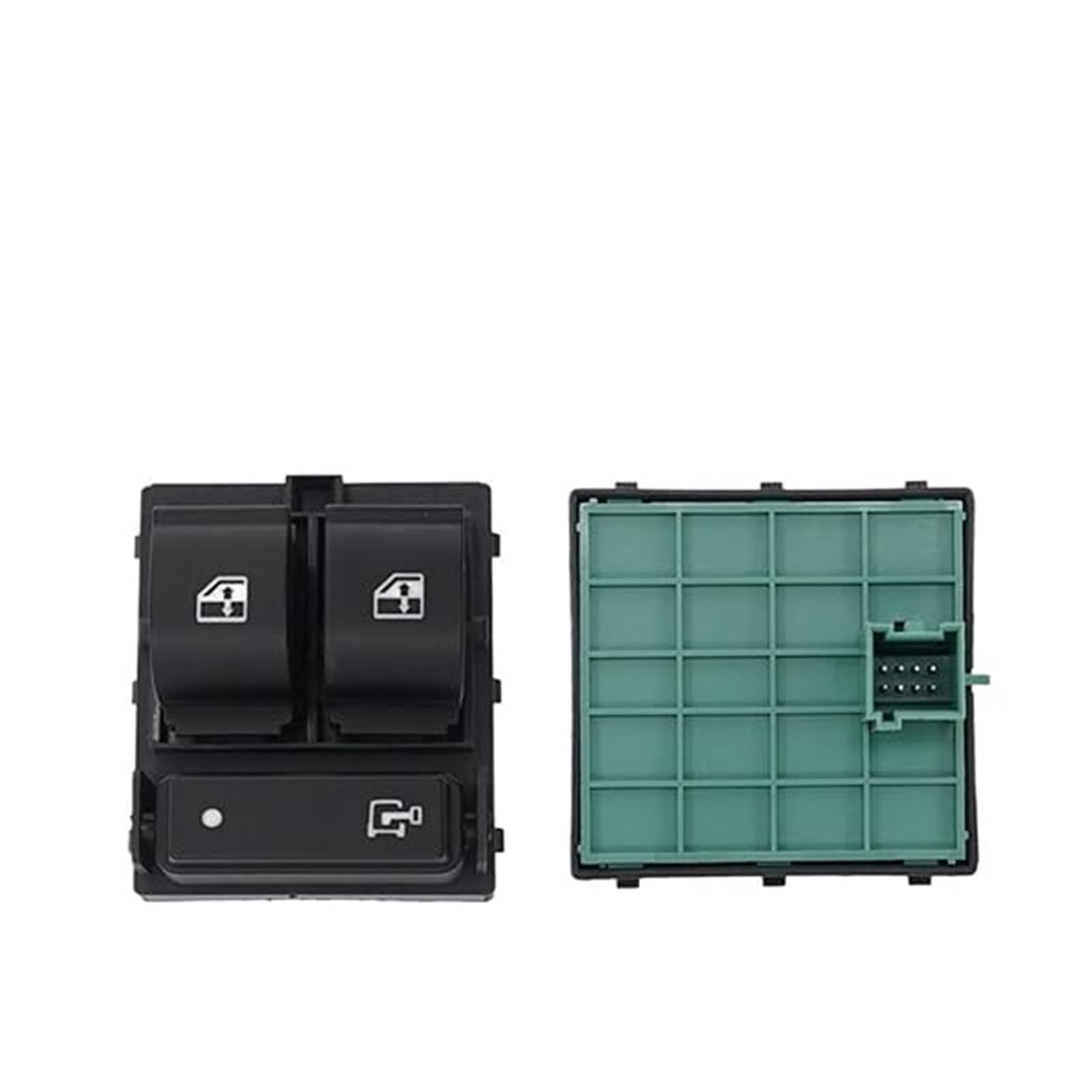 Auto Fensterheber Schalter Für FIAT Für Ducato Für Jumper Für P&eugeot Für Boxer II Elektrischer Fensterheber Dreifachschalterknopf Fenstersteuerungsschalterknopf(735487419 Green) von LMHGMUBVR