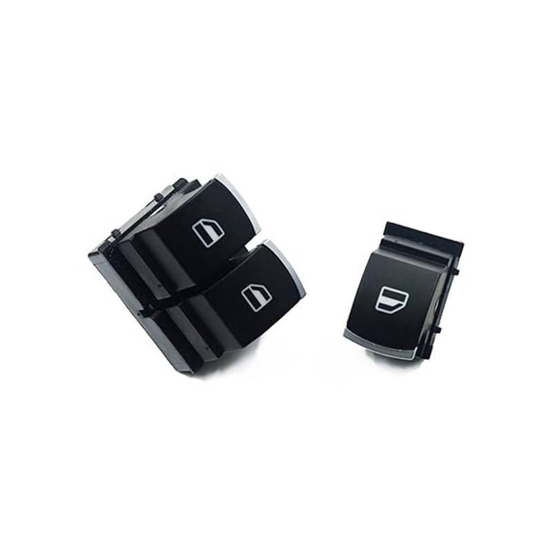 Auto Fensterheber Schalter Für Fabia Für Roomster 2006-2015 Elektrische Steuerung Master Schalter Vorne Fensterheber Schalter Control Taste Schalter(Chrome Set) von LMHGMUBVR