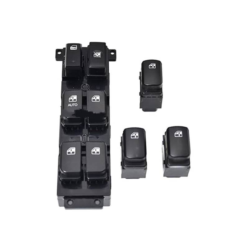 Auto Fensterheber Schalter Für Hyundai Für Santa Fe CM 2007-2011 935702B000S4 83570-2B70054 371491-110 93570-2B140 Power Fenster Control Schalter Zubehör(Auto set) von LMHGMUBVR