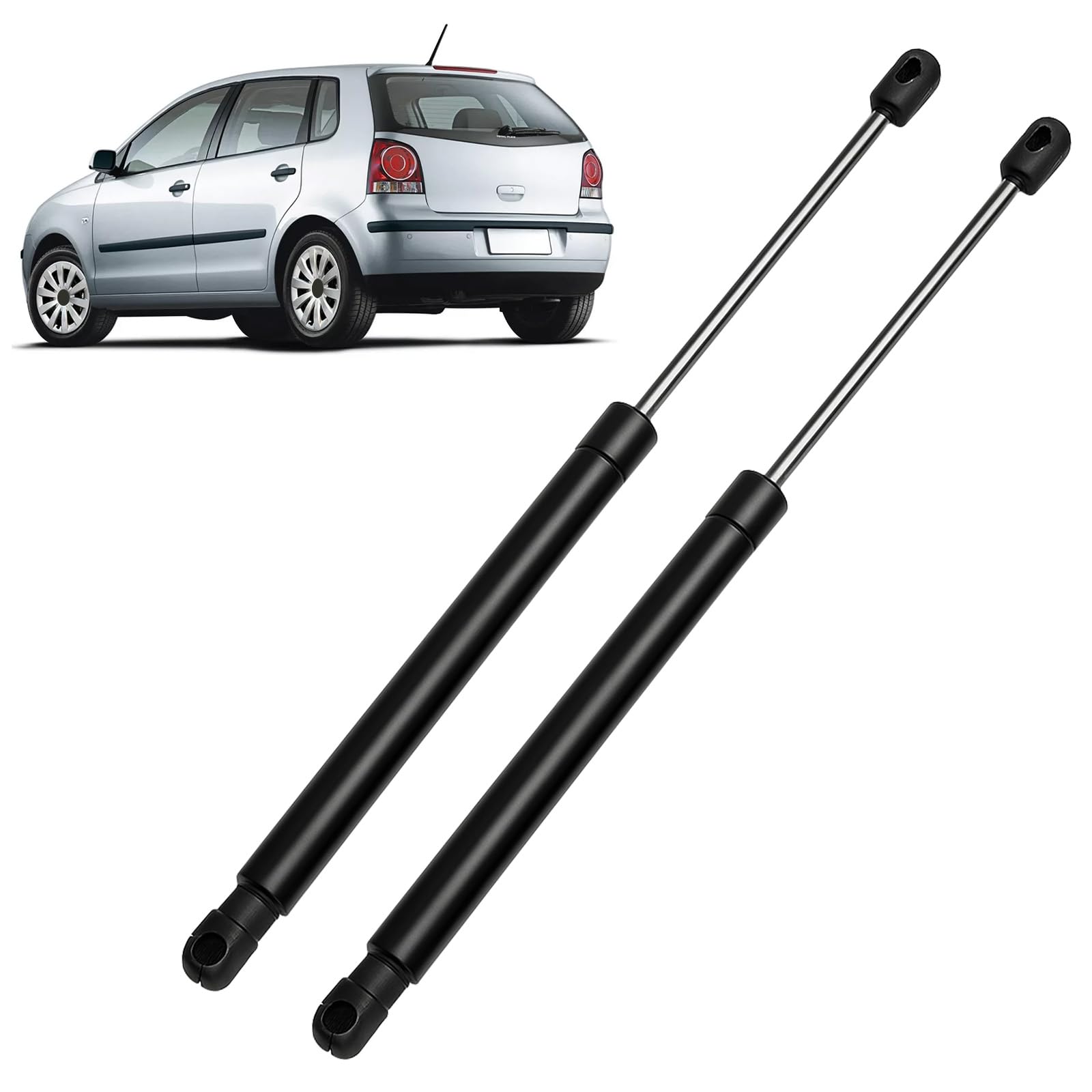 2 Stück Gasfeder Heckklappe Kompatibel mit VW Polo Mk4 9N (2001–2009), Gasdruckfeder Heckklappendämpfer Ersatz für 6Q6827550 von LMYSUFI