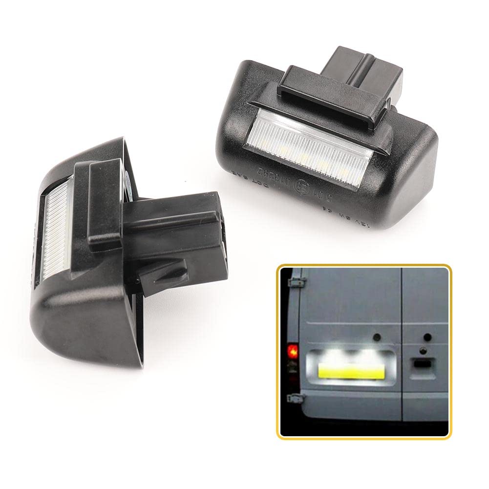 LMYSUFI 4388111 LED-Kennzeichenbeleuchtung Ersatz für F-ord Transit MK5 MK6 MK7 1985–2013 (schwarz) von LMYSUFI