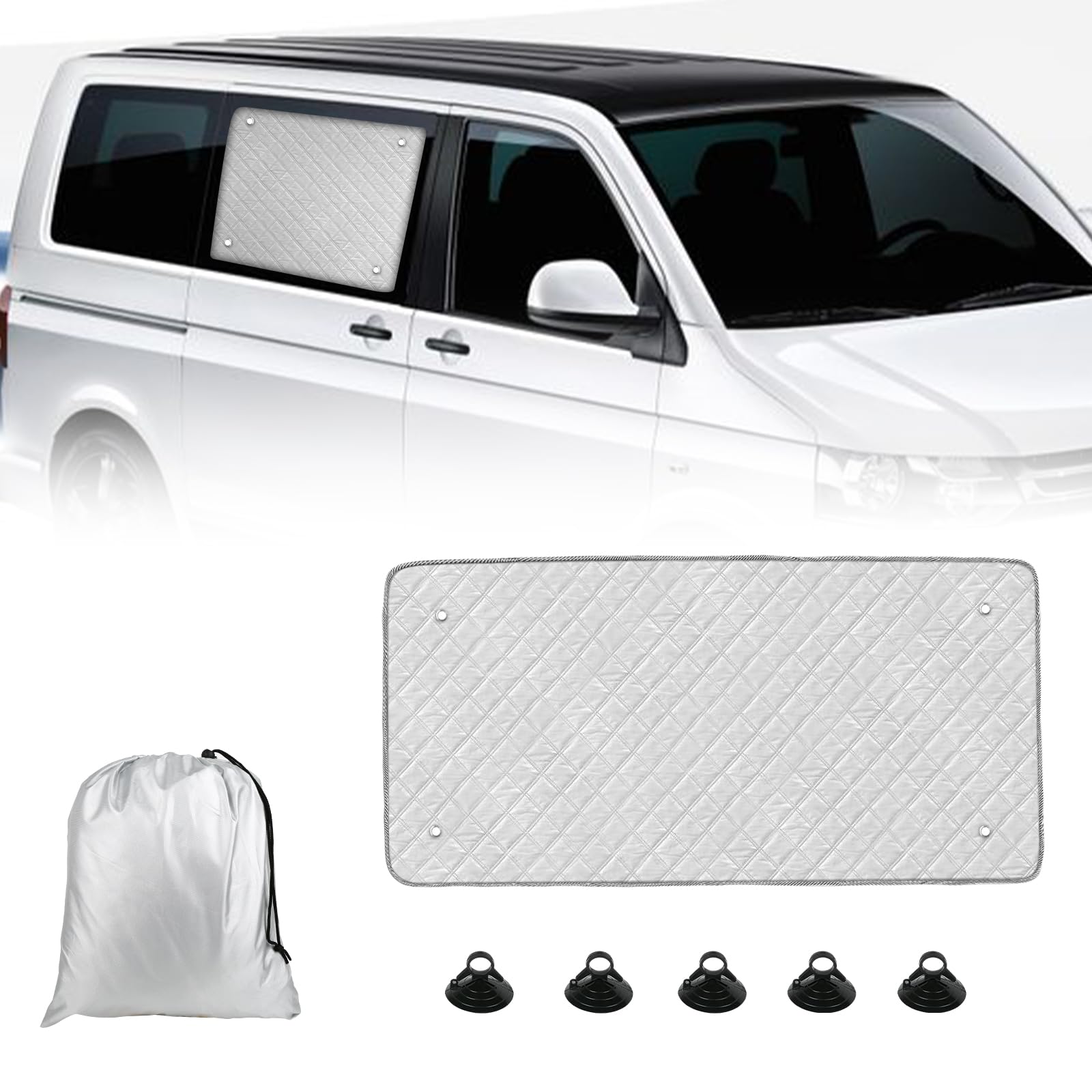 Auto Sonnenblende für die Seitenscheibe, Kompatibel mit VW T5 T6 2003–2024, Sonnenschutz für Schiebetürfenster, Interne Sonnenschutz Windschutzscheiben Matte Auto Sonnenblende für die Seitenscheibe, Kompatibel mit VW T5 T6 2003–2024, Sonnenschutz für Schiebetürfenster, Interne Sonnenschutz Windschutzscheiben Matte von LMYSUFI